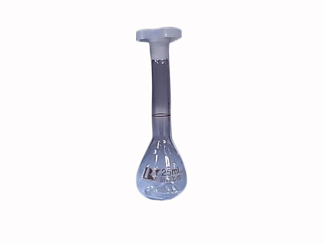 Volumetric Flask 25mL with Polystopper (Glass)