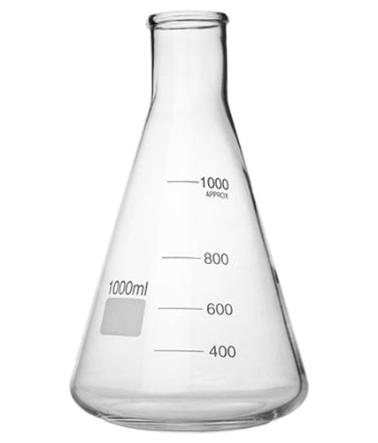 Chemistry ~1000mL Erlenmeyer Flask (3.3 Borosilicate Glass)