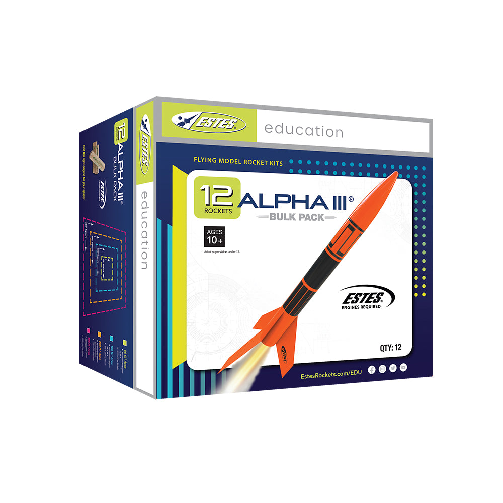 Rocketry ~ Alpha III (Beginner Model Rocket (12PK) Bulk Pack 1751
