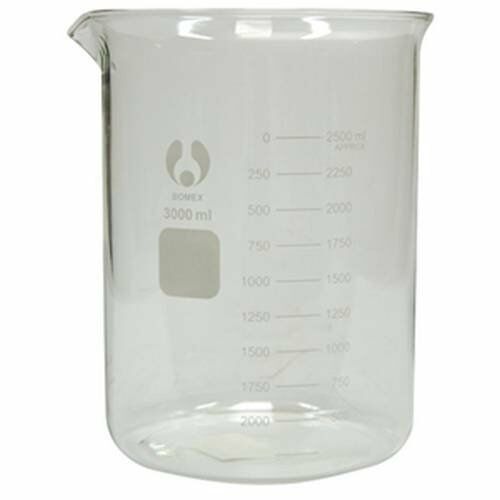 Glassware ~ Beaker 3000mL (Borosilicate Glass Graduated)