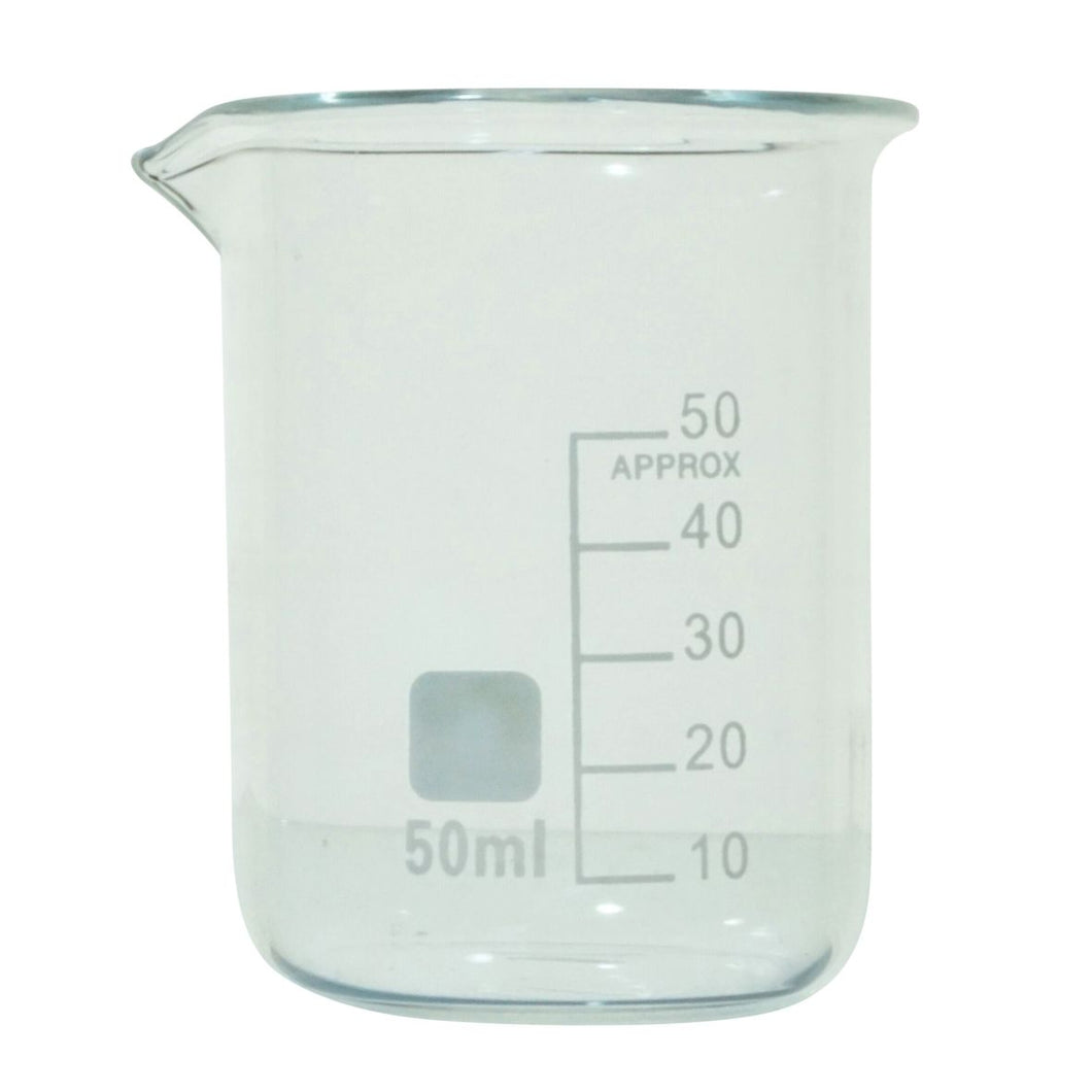 Glassware ~ Beaker 50mL (Borosilicate Glass Graduated)
