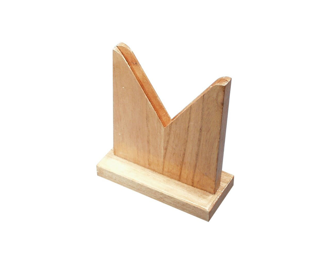 Waves ~ Lens Holder Wooden with V groove.